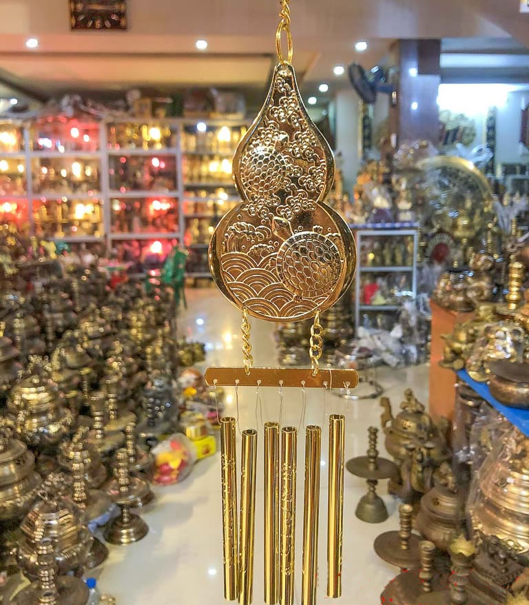 Chu&ocirc;ng gi&oacute; phong thủy may mắn t&agrave;i lộc trừ t&agrave;