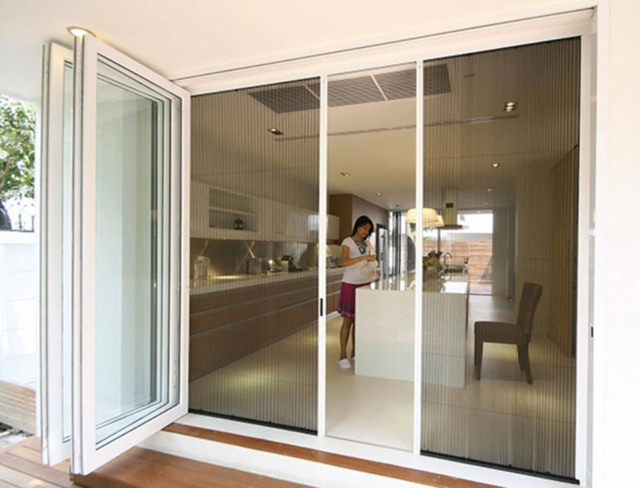 Cửa lưới chống ruồi muỗi cửa sổ ban c&ocirc;ng