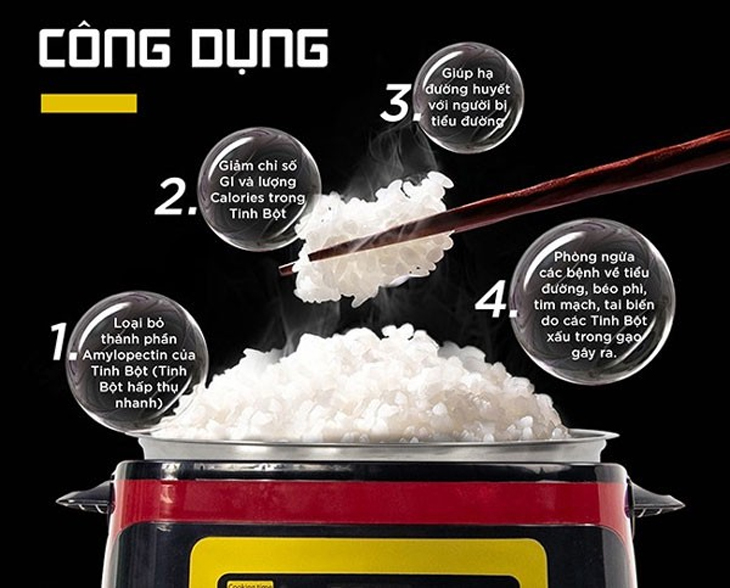 Nồi cơm điện tách đường