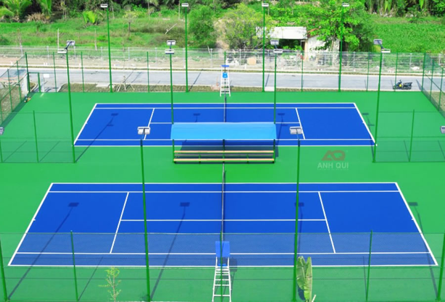 Thi c&ocirc;ng sơn s&acirc;n b&oacute;ng chuyền tại Vinh Nghệ An	