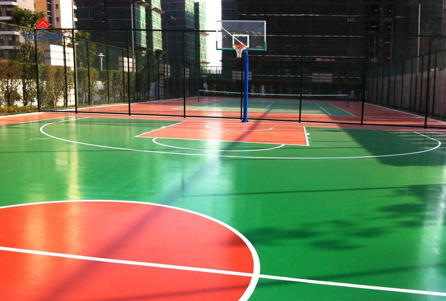 Thi công sơn sân bóng rổ tại Vinh Nghệ An
