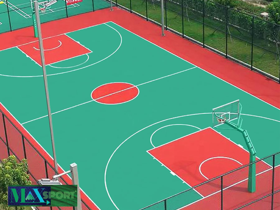 Thi công sơn sân bóng rổ tại Vinh Nghệ An