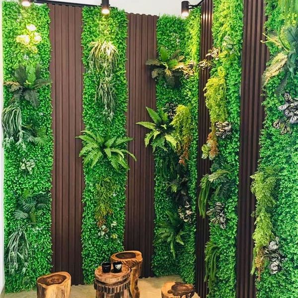 Tường C&acirc;y L&aacute; giả nh&acirc;n tạo trang tr&iacute;